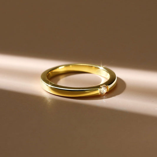 Solitaire Glow Ring