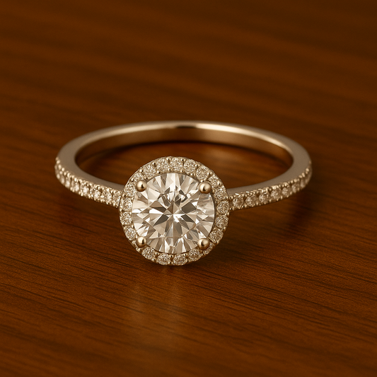 The Serena Halo Ring