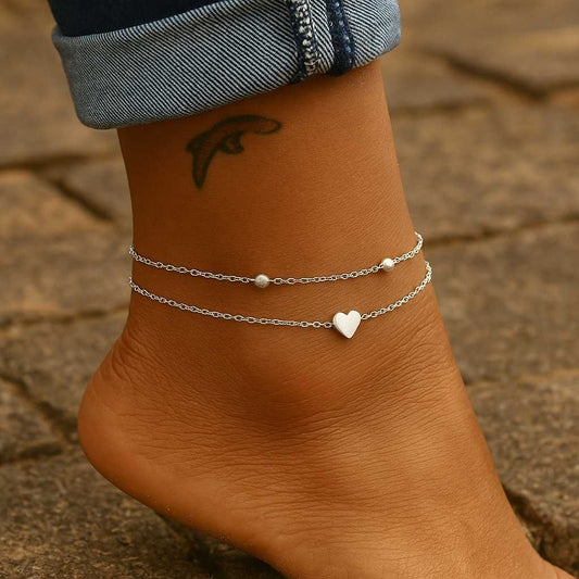 The Dainty Eve Heart Anklet